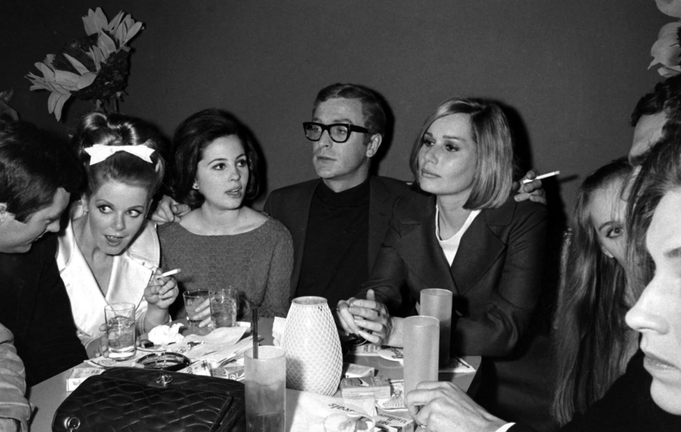 “Michael Caine out for the night in Los Angeles, circa 1966.”